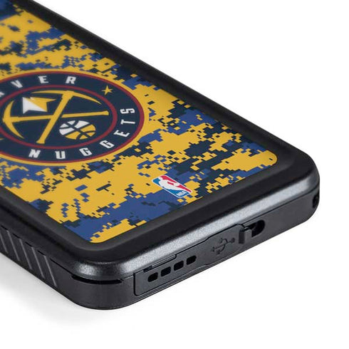 NBA Denver Nuggets Digi Camo Galaxy S24 Plus Waterproof Case